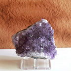Natural Uruguay amethyst crystal cluster raw purple geode specimen for home decor and gifts
