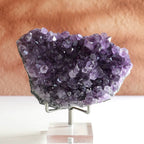 Uruguay amethyst cluster mineral specimen for entryway display bracelet cleansing and meditation
