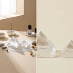 Clear quartz crystal pyramid available in multiple 2.5 to 8cm sizes for collectors