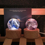 Colorful glass crystal ball keepsake gift for girlfriend boyfriend friends and family