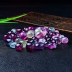 Colorful fluorite tumbled stones for crystal grids terrariums crafts and plant decor
