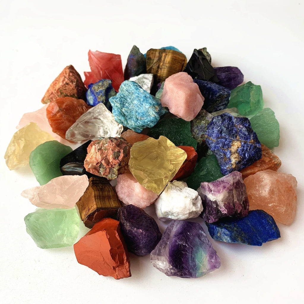 Natural assorted crystal chips for altar decor aromatherapy display and collectors