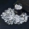 Natural clear quartz tumbled stones white crystal chips for meditation decor and gifts