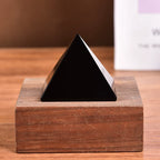 Natural black crystal pyramid available in 3cm to 15cm base sizes for collectors