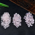 Pink rose quartz tumbled stone gravel for crystal grids home styling and gifts