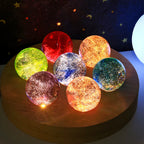 Colorful glass crystal ball ornament for entryway table bedroom and office display