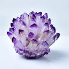 Light purple amethyst crystal cluster display stone for living room and bedroom decor