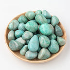 Lapis Lazuli Amazonite and quartz tumbled stone options in 100g packs